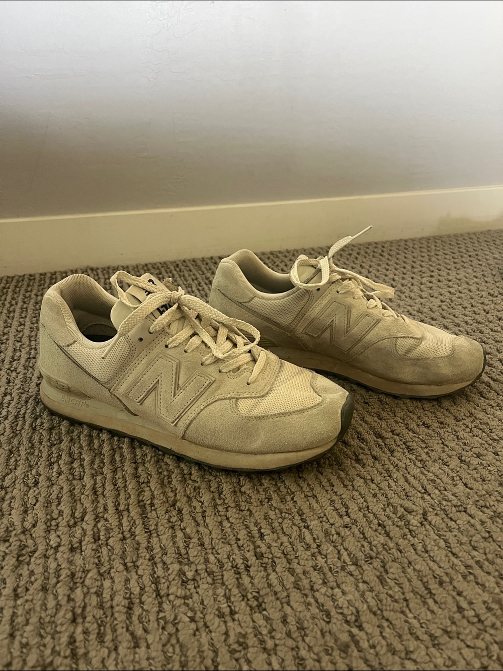 New Balance Women’s 574 Cream Sneakers
